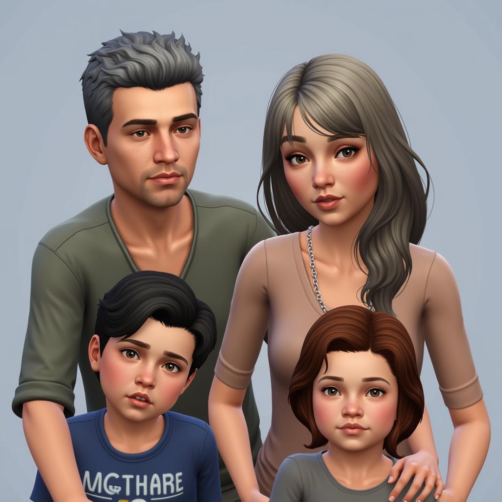 Sims 4 Gradual Aging Family Portrait