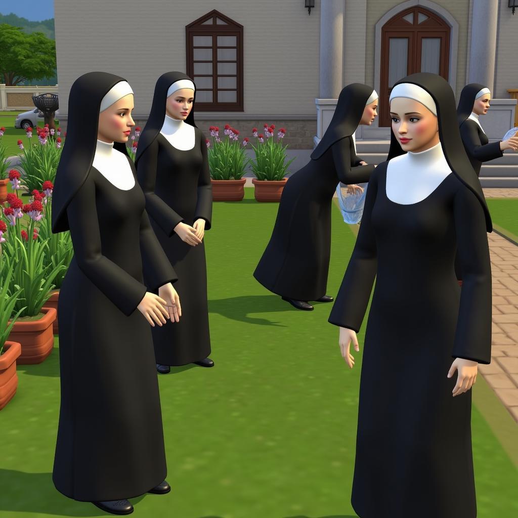 Sims 4 Nun CC Storytelling Scenarios