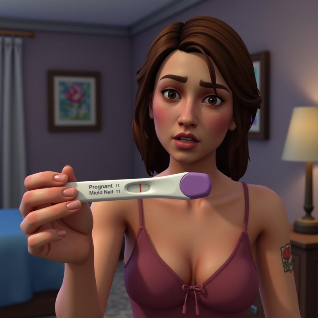 Sims 4 pregnancy test after risky woohoo