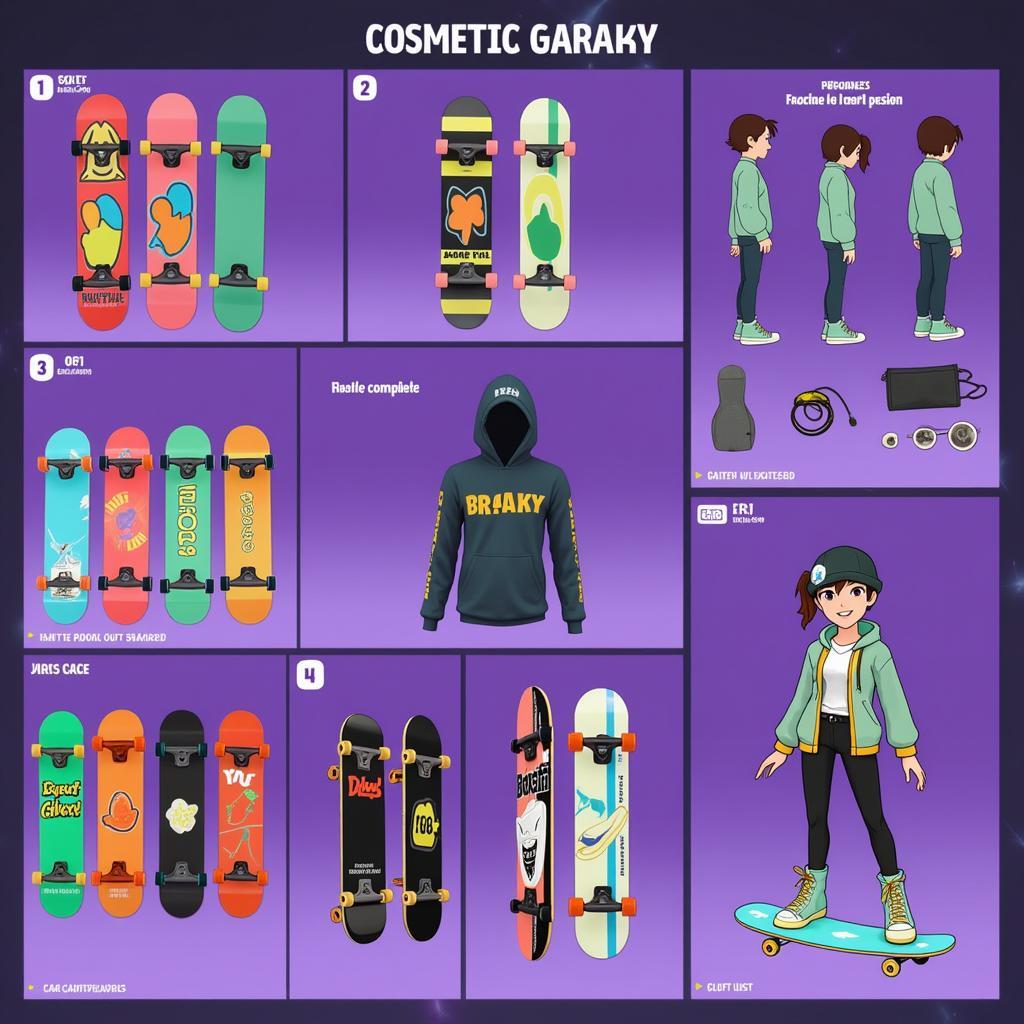 Skate Galaxy Cosmetic Items