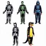 Skeleton Costume Variations