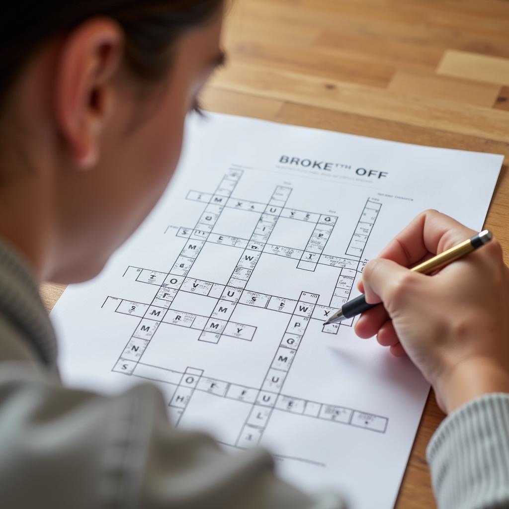 Solving Broke Off Clues in Crosswords