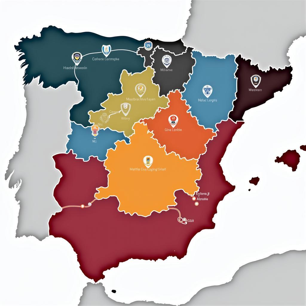 Geographical Distribution of Spanish La Liga Clubs