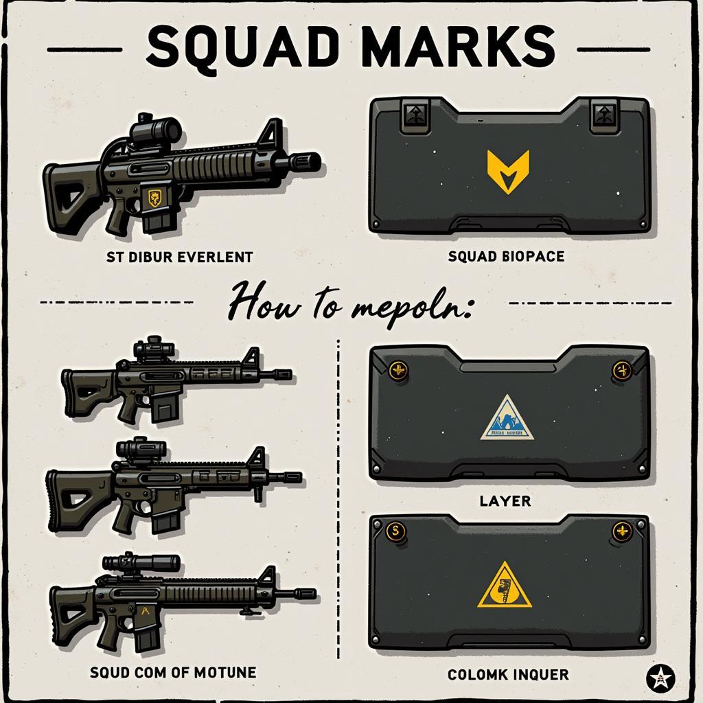 Types of Squad Marks in Tactical Games