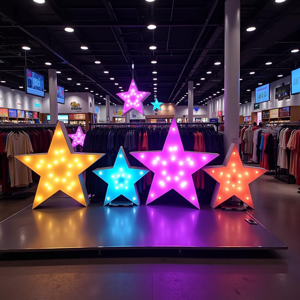 Star Marquee Light Retail Display