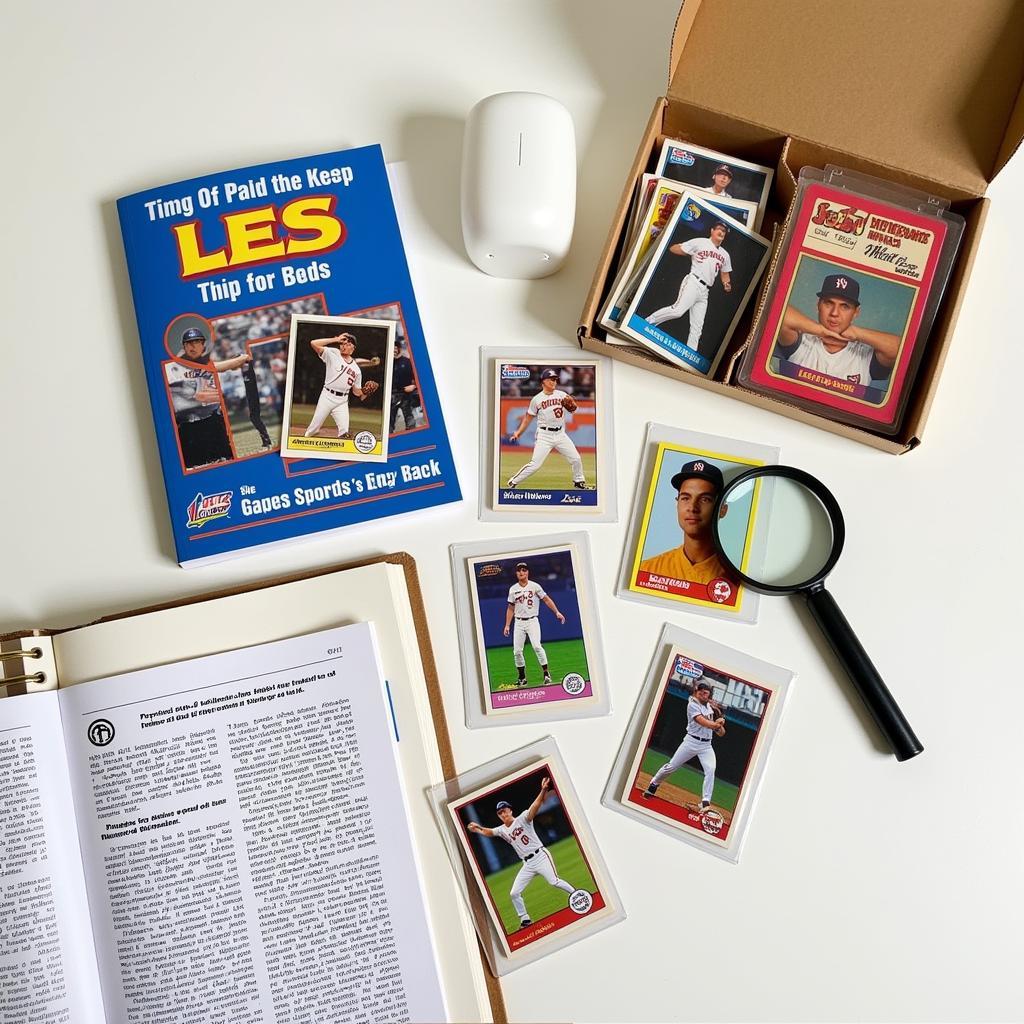 A beginner's guide to collecting les sports cards, showcasing essential supplies and resources.