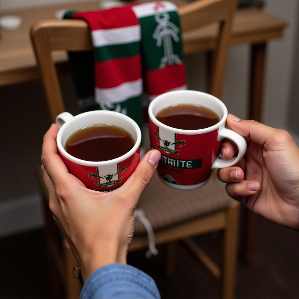 Sharing Tea and Football Rituals