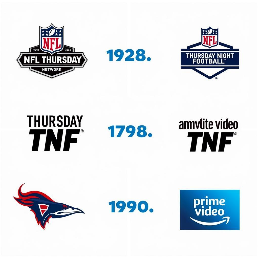 Evolution of the Thursday Night Football Logo