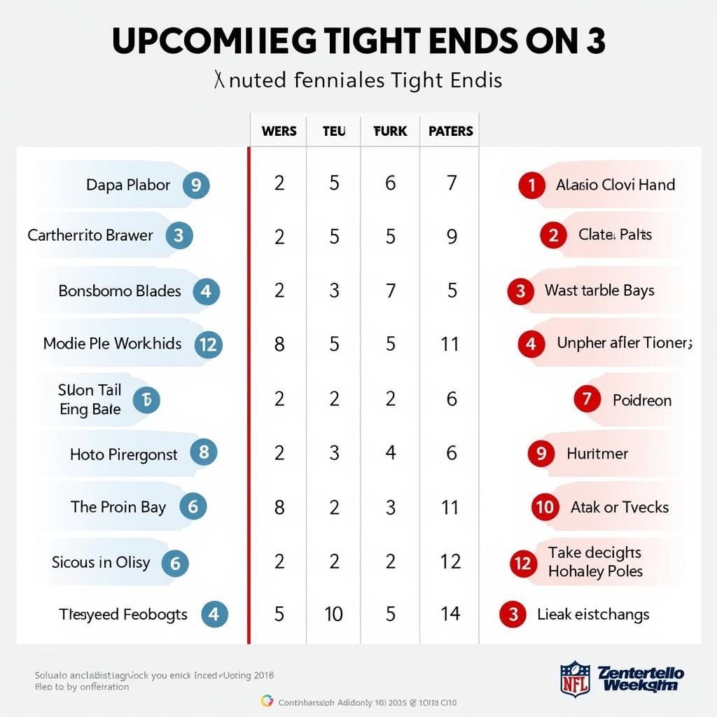 Tight End Matchup Chart