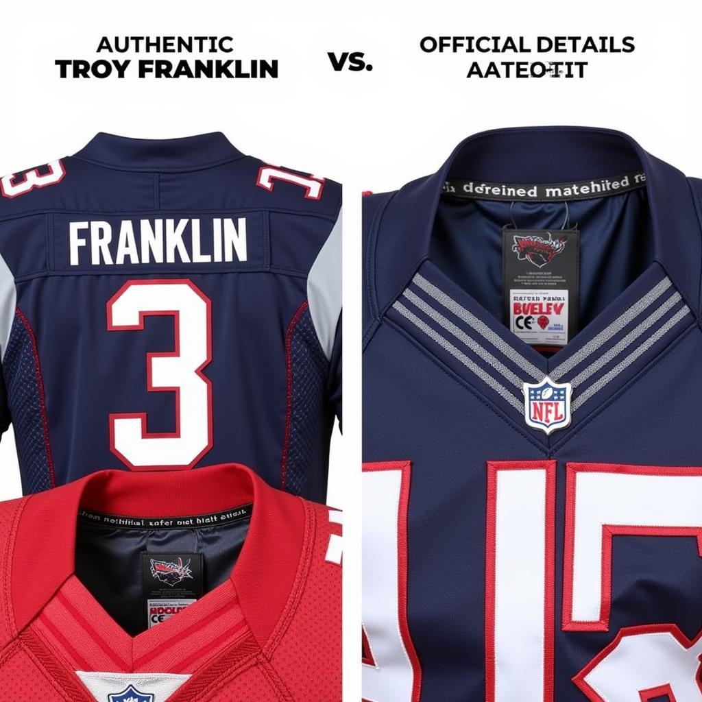 Authentic vs. Replica Troy Franklin Jerseys