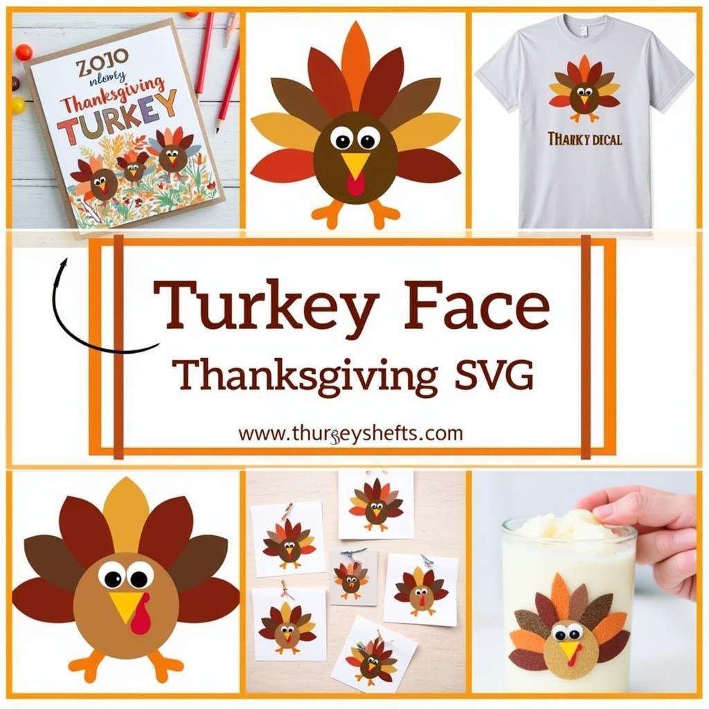 Turkey Face SVG Craft Ideas