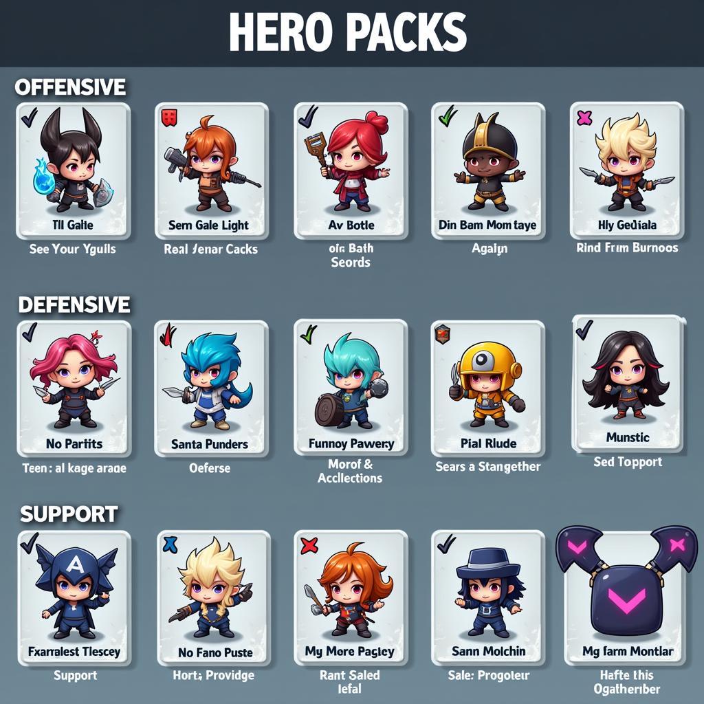 Types of Hero Packs