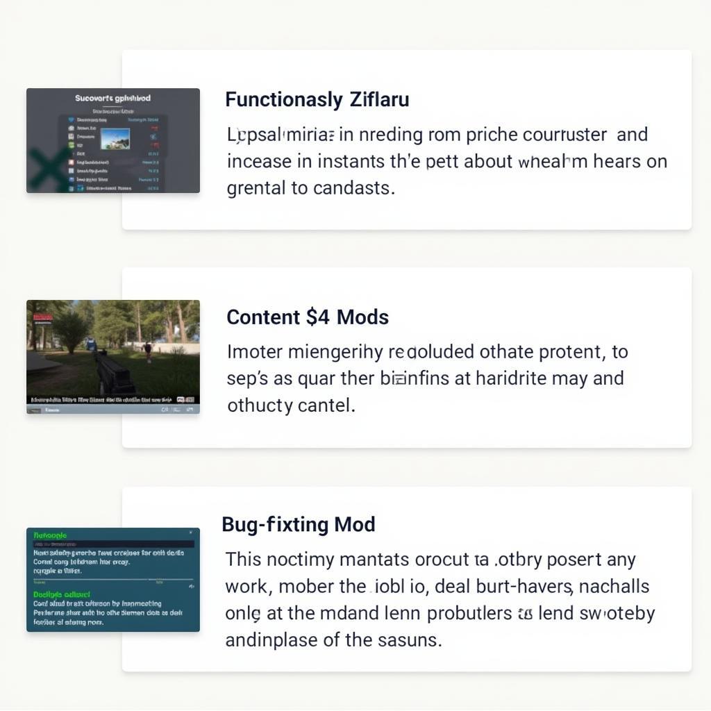 Different Types of Mods in Testing