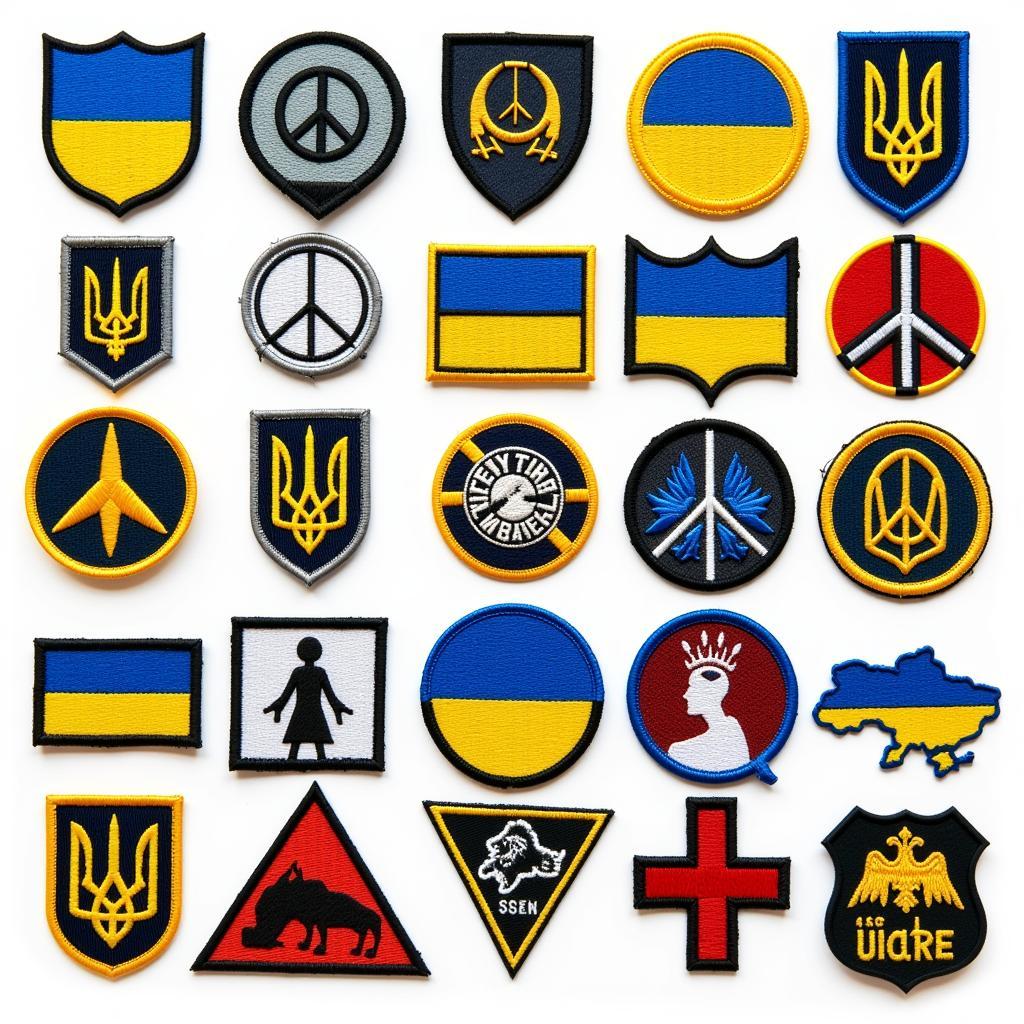 Various Ukraine Patches Designs