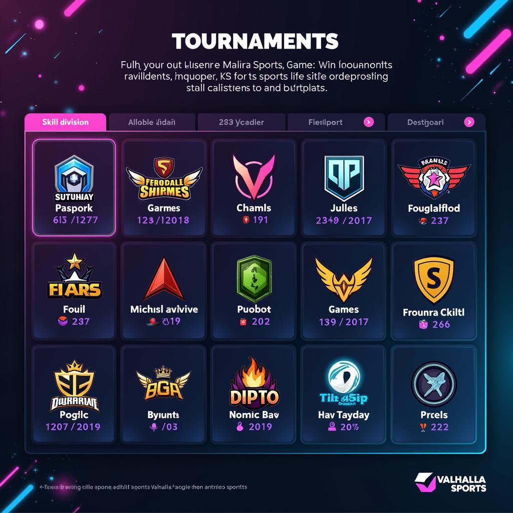 Valhalla Sports Tournament System