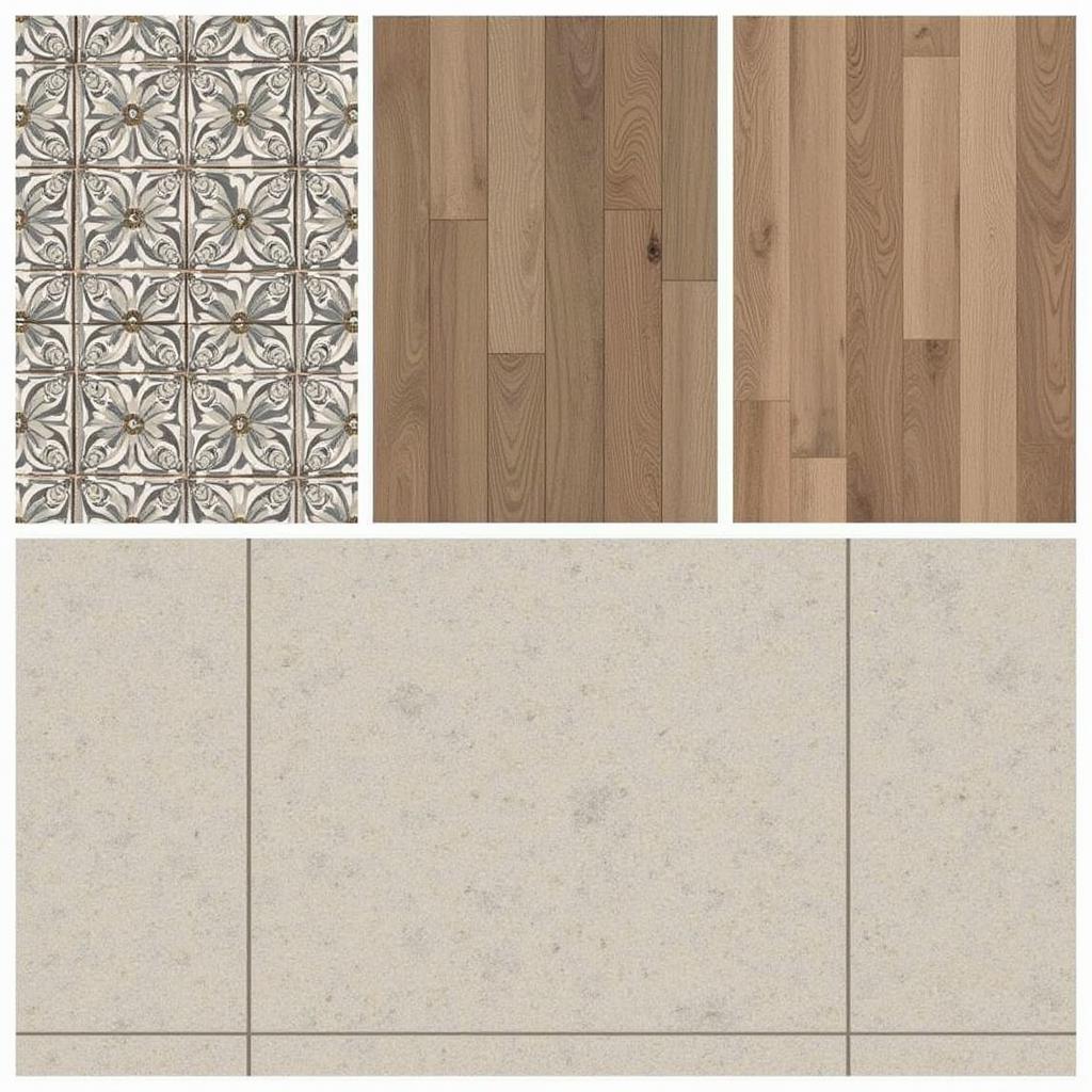 Various Floor Pattern Materials