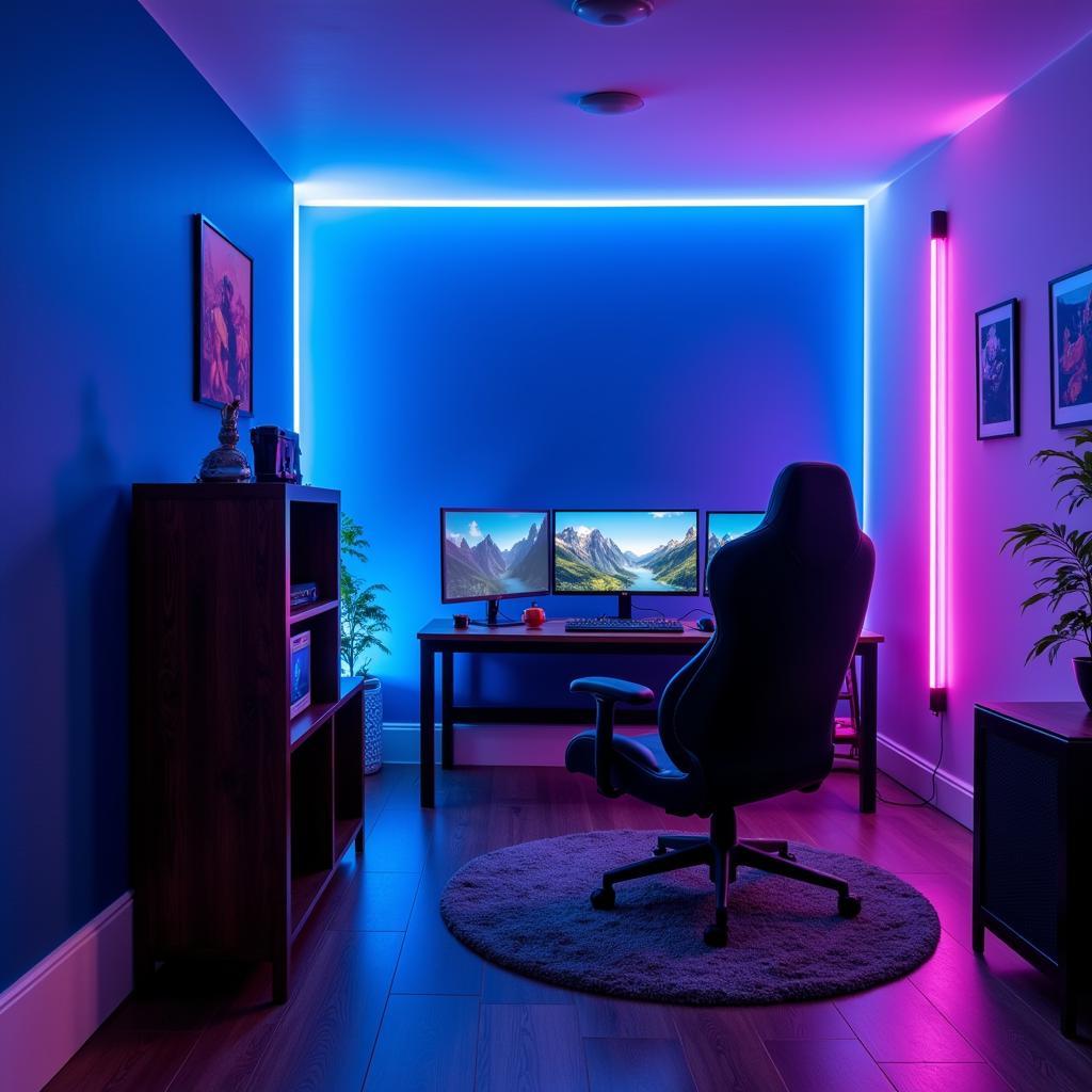 Vibrant Gaming Room Wall Colors