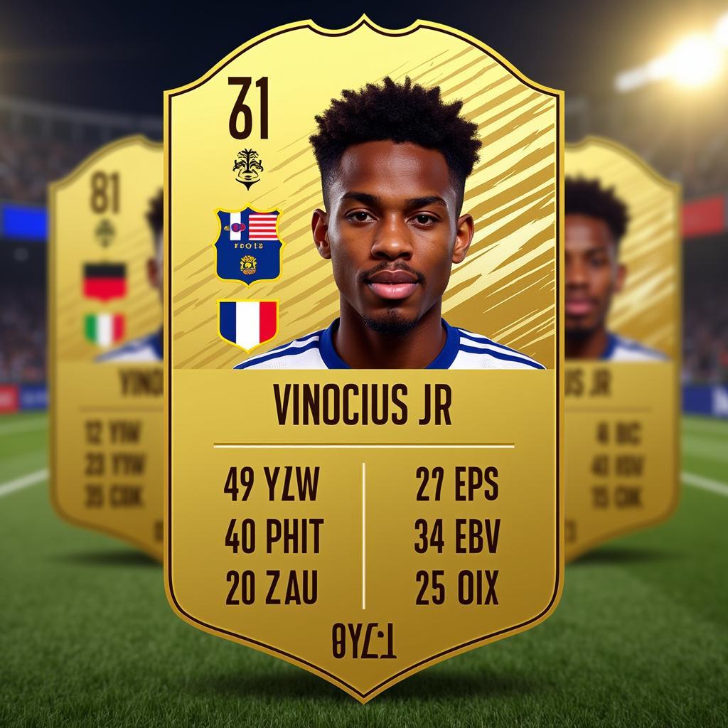 Vinicius Jr's Ultimate Team Card in FIFA 23