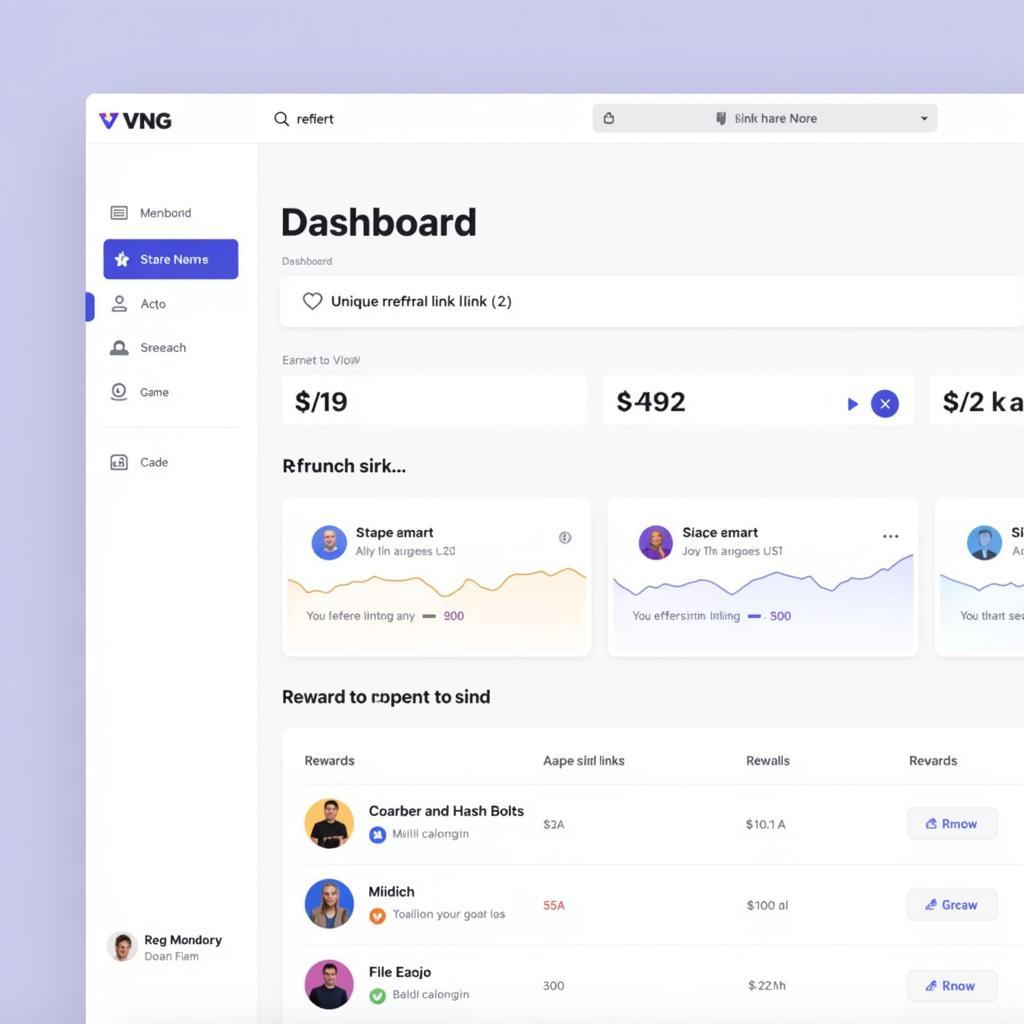 VNG Game Referral Program Dashboard