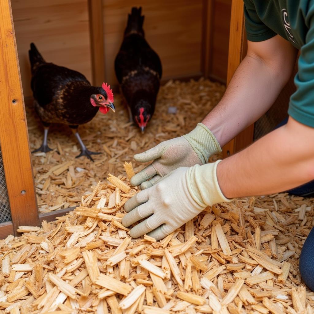 Weekly Chicken Coop Cleaning