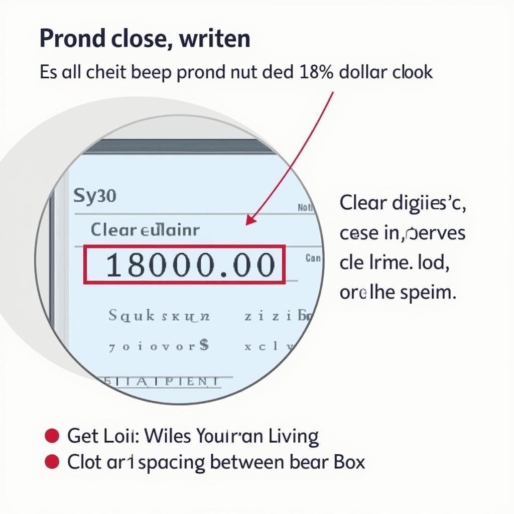 Writing the Numerical Amount on a Check